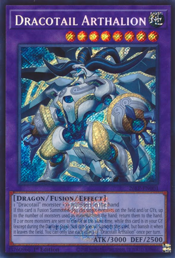 Dracotail Arthalion - Secret Rare (26LP-EN003)