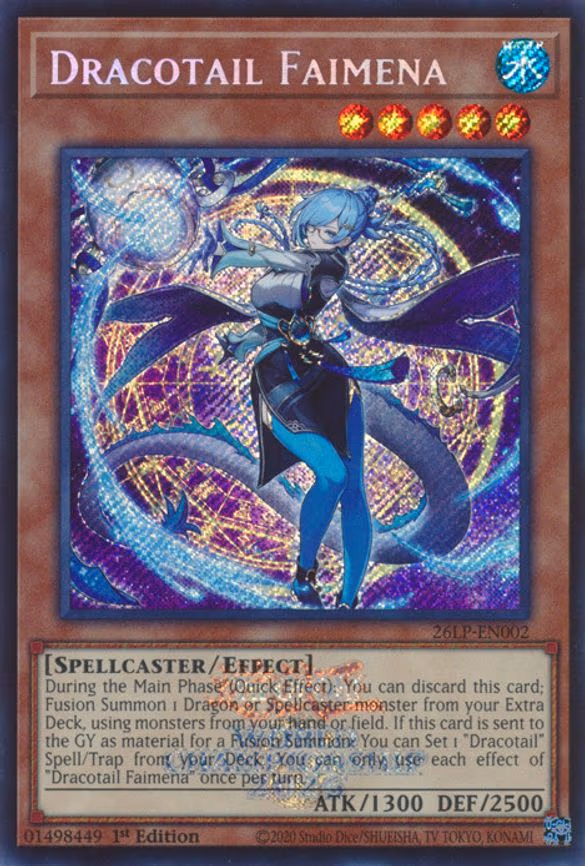 Dracotail Faimena - Secret Rare (26LP-EN002)