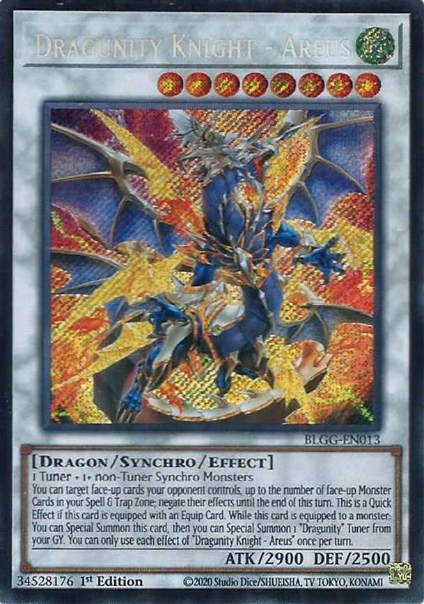 Dragunity Knight - Areus - Secret Rare (BLGG-EN013)