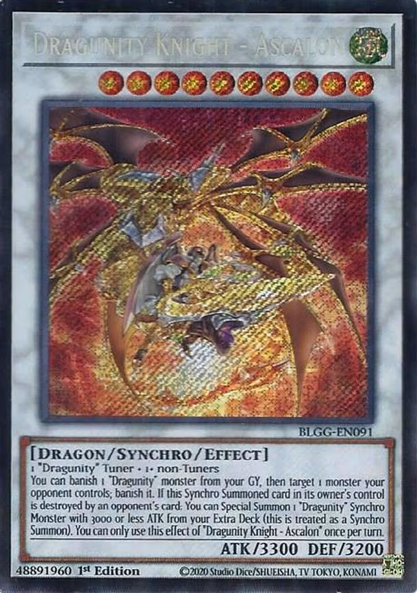 Dragunity Knight - Ascalon - Secret Rare (BLGG-EN091)