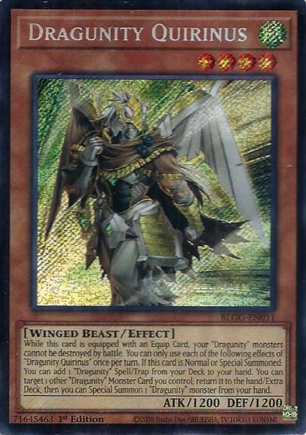 Dragunity Quirinus - Secret Rare (BLGG-EN011)