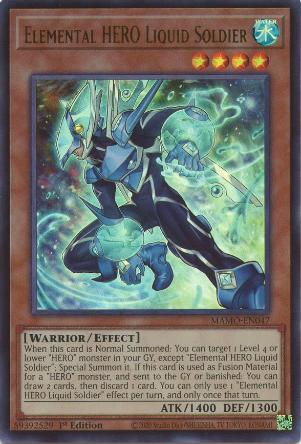 Elemental HERO Liquid Soldier - Ultra Rare (MAMO-EN047)