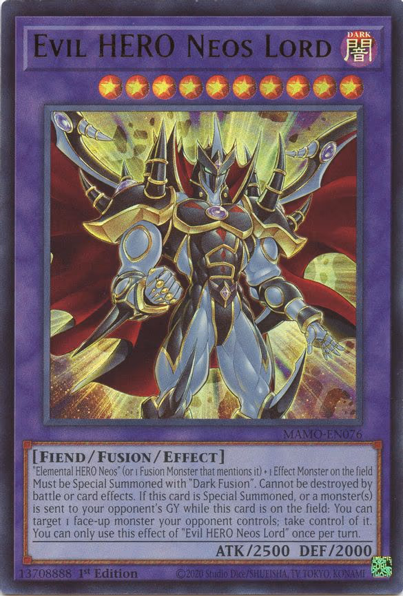 Evil HERO Neos Lord - Ultra Rare (MAMO-EN076)