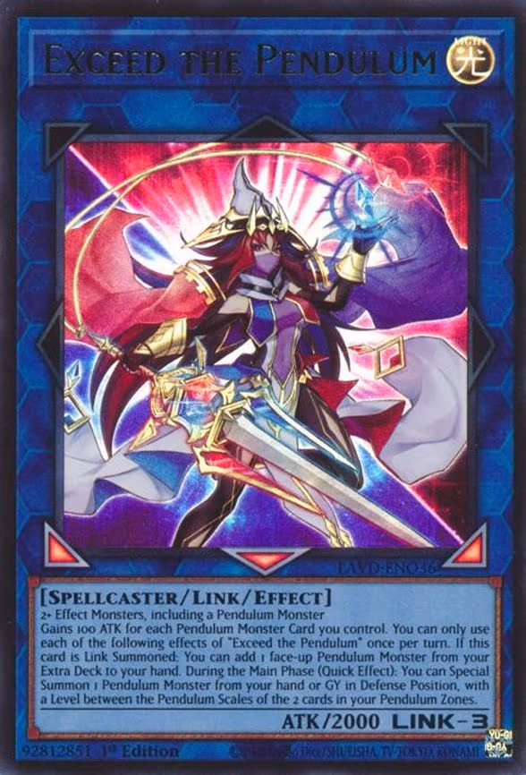 Exceed the Pendulum - Ultra Rare (LAVD-ENO36)