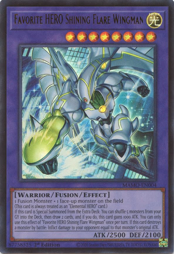 Favorite HERO Shining Flare Wingman - Ultra Rare (MAMO-EN004)