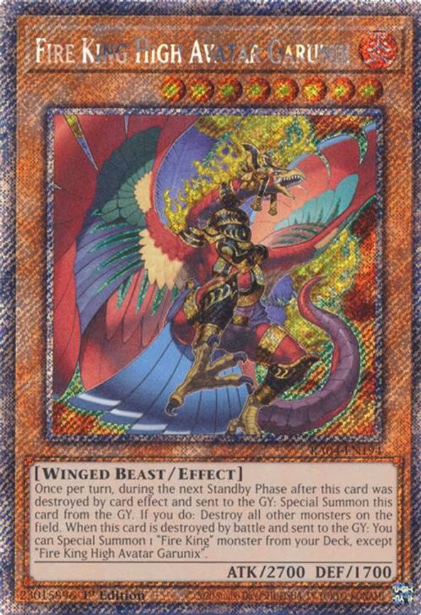 Fire King High Avatar Garunix