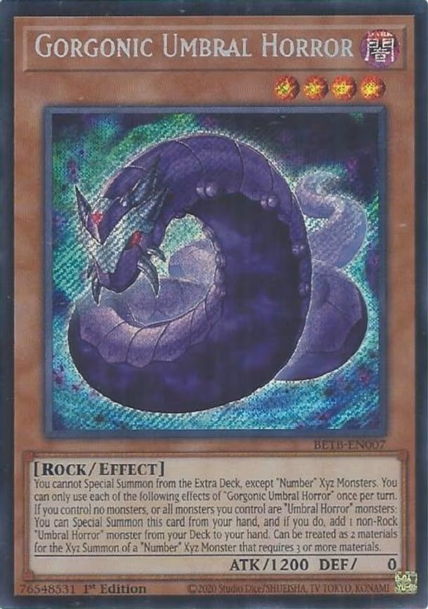 Gorgonic Umbral Horror - Secret Rare (BETB-EN007)