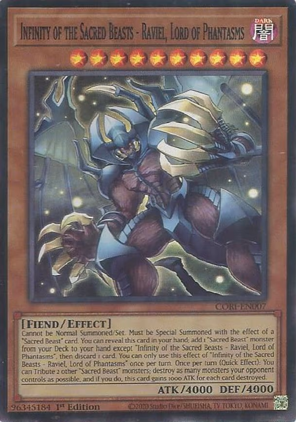 Infinity of the Sacred Beasts - Raviel, Lord of Phantasms