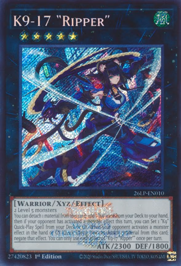 K9-17 "Ripper" - Secret Rare (26LP-EN010)