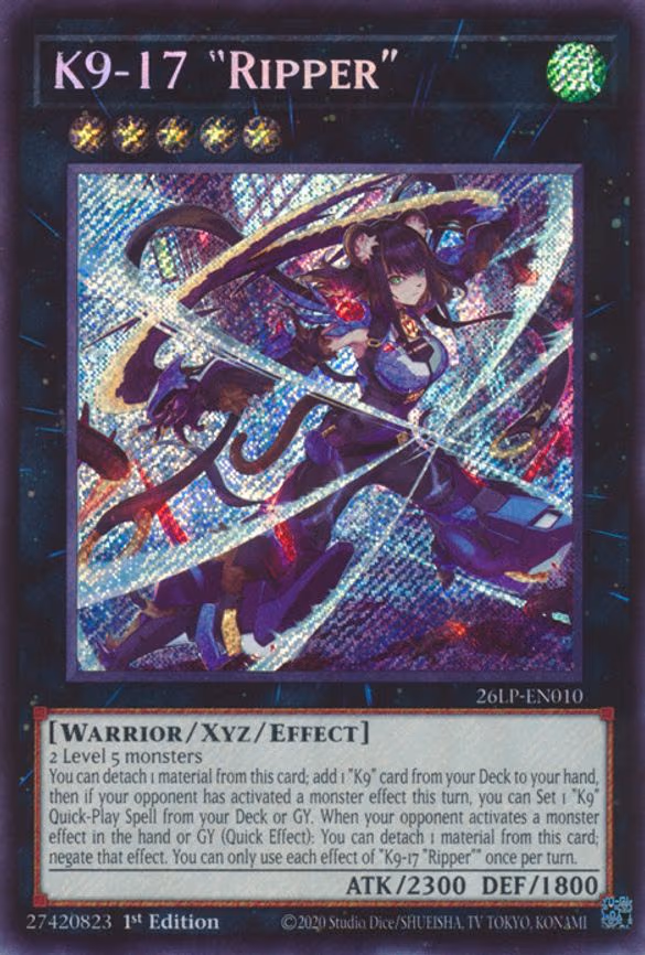 K9-17 "Ripper" - Secret Rare (26LP-EN010)