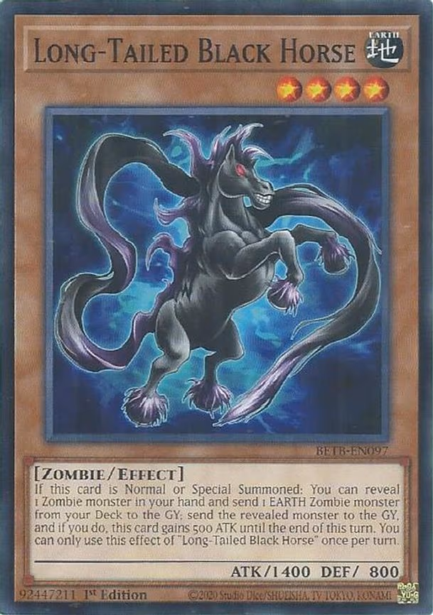 Long-Tailed Black Horse - Common (BETB-EN097)