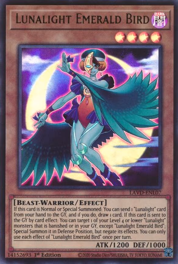 Lunalight Emerald Bird - Ultra Rare (LAVD-ENL07)