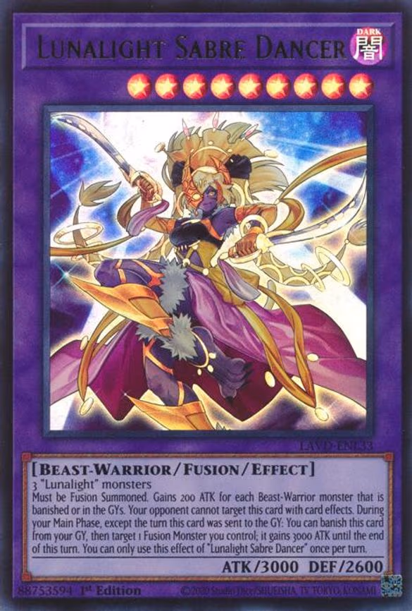 Lunalight Sabre Dancer - Ultra Rare (LAVD-ENL33)