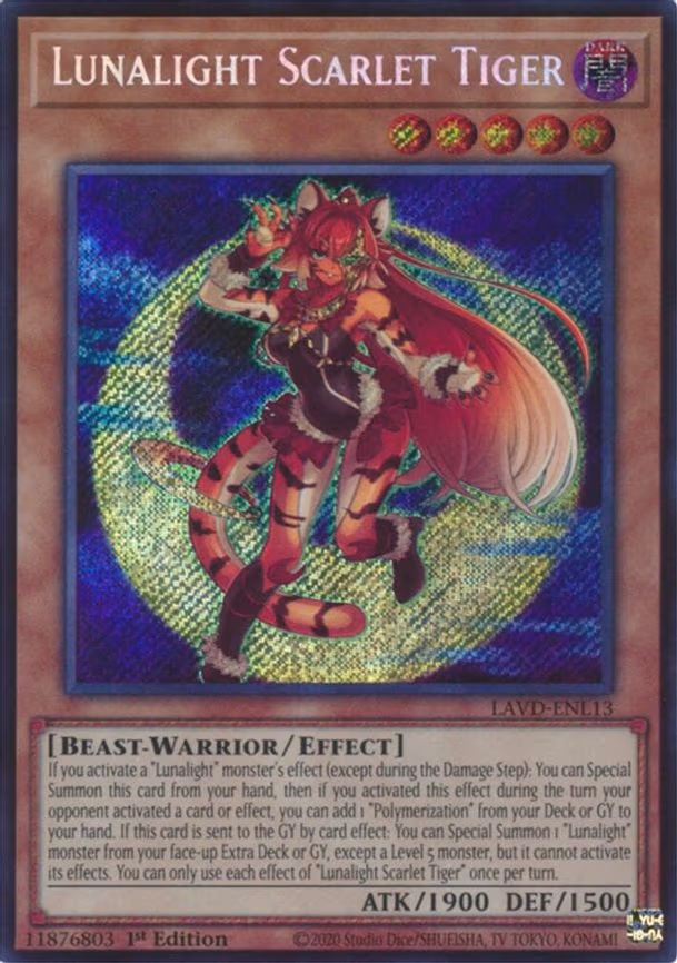 Lunalight Scarlet Tiger - Secret Rare (LAVD-ENL13)