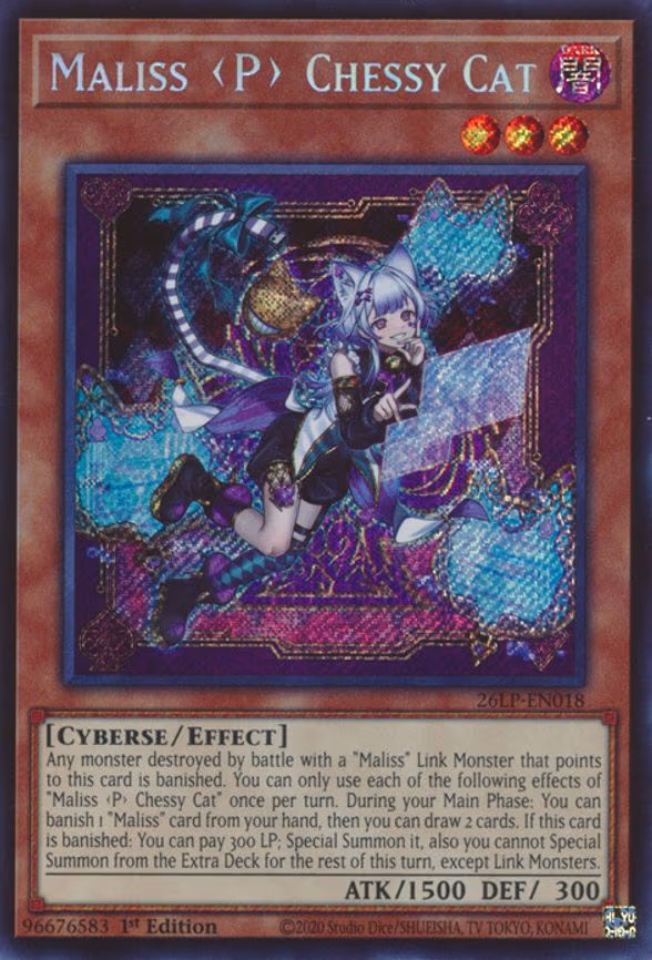 Maliss P Chessy Cat - Secret Rare (26LP-EN018)