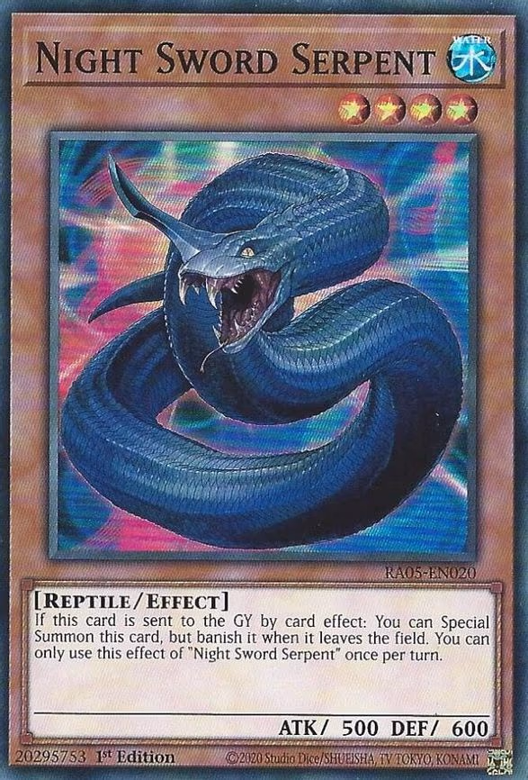 Night Sword Serpent - Super Rare (RA05-EN020)