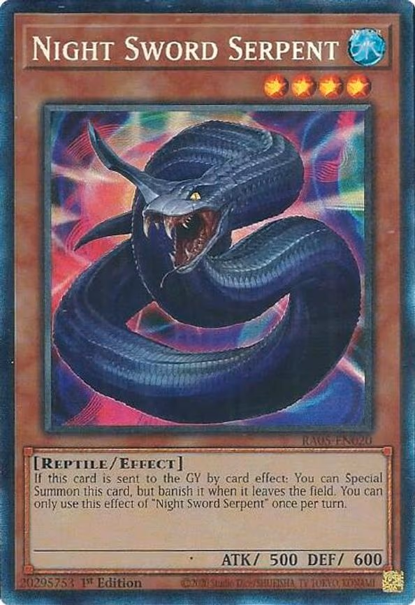 Night Sword Serpent - Collector's Rare (RA05-EN020)