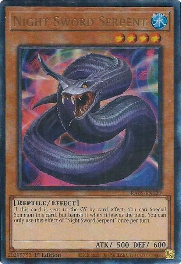Night Sword Serpent - Ultimate Rare (RA05-EN020)