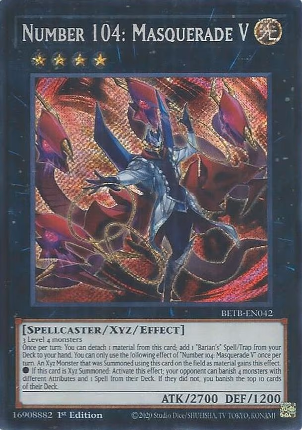 Number 104: Masquerade V - Secret Rare (BETB-EN042)