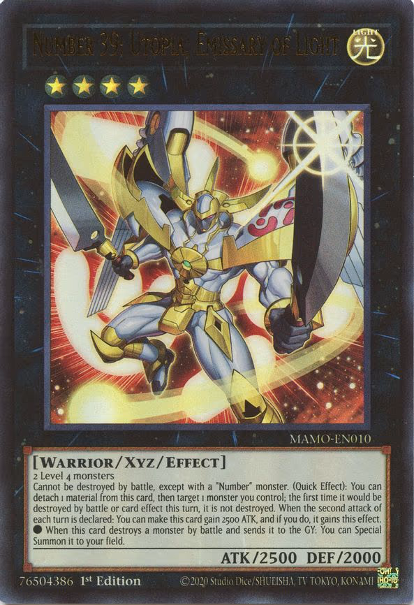 Number 39: Utopia, Emissary of Light - Ultra Rare (MAMO-EN010)