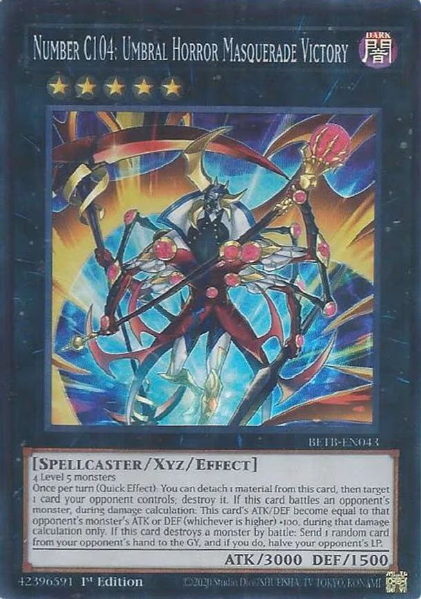 Number C104: Umbral Horror Masquerade Victory - Super Rare (BETB-EN043)