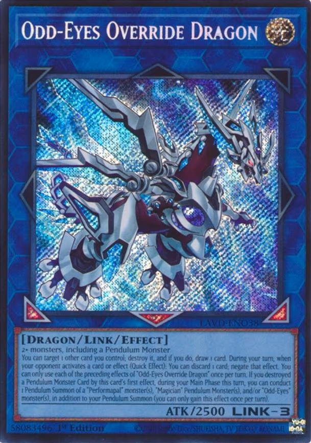 Odd-Eyes Override Dragon - Secret Rare (LAVD-ENO38)