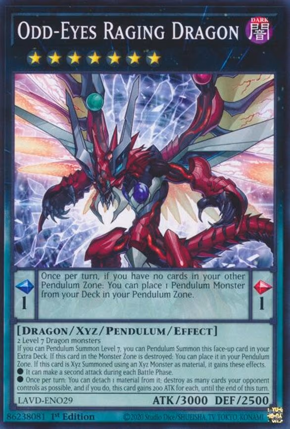Odd-Eyes Raging Dragon - Common (LAVD-ENO29)