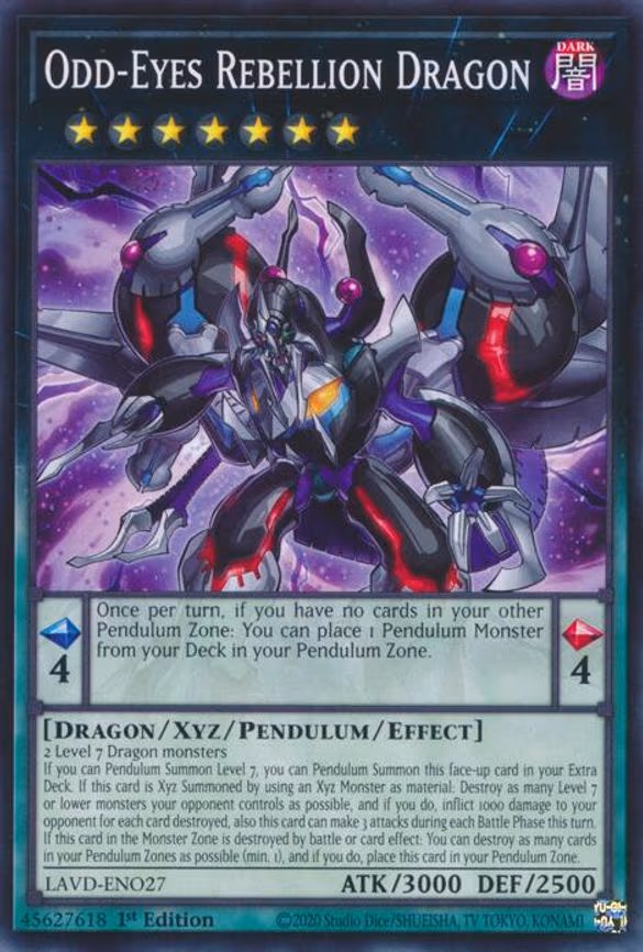 Odd-Eyes Rebellion Dragon - Common (LAVD-ENO27)