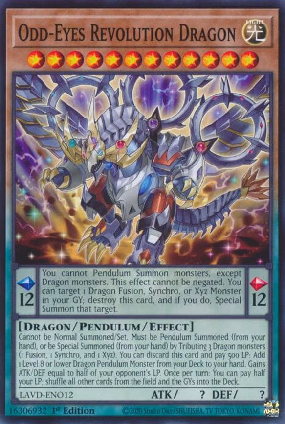 Odd-Eyes Revolution Dragon - Common (LAVD-ENO12)