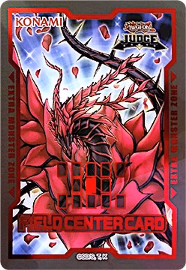 Official Judge Field Center Token: Black Rose Dragon