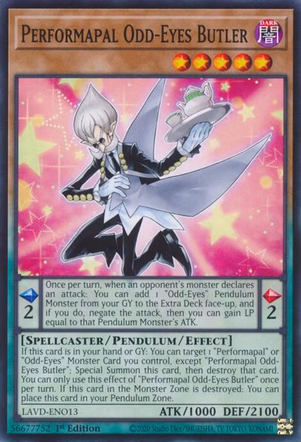 Performapal Odd-Eyes Butler - Common (LAVD-ENO13)