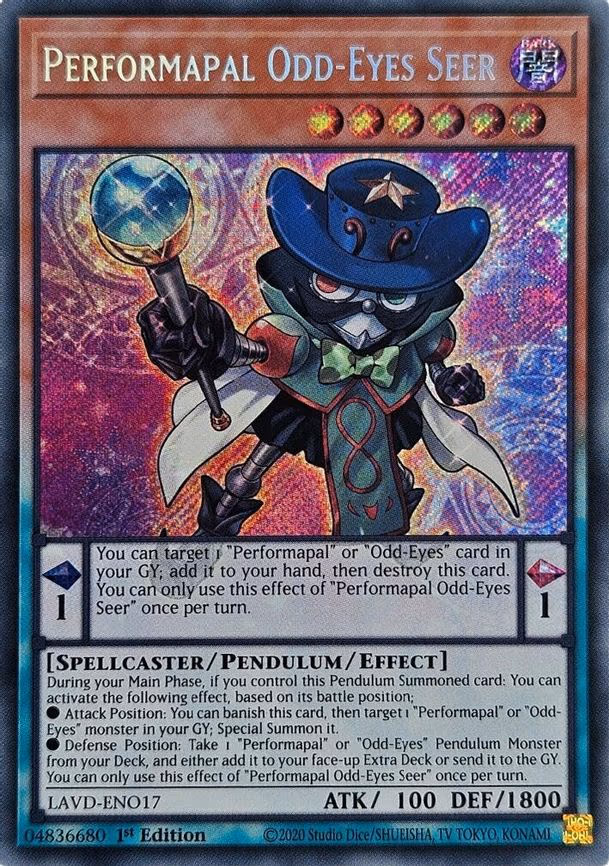 Performapal Odd-Eyes Seer - Secret Rare (LAVD-ENO17)