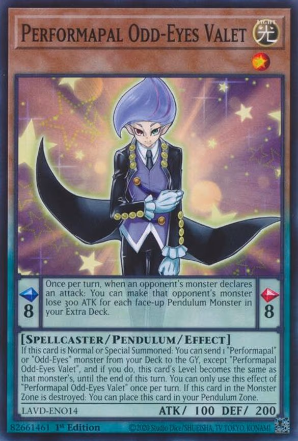 Performapal Odd-Eyes Valet - Common (LAVD-ENO14)