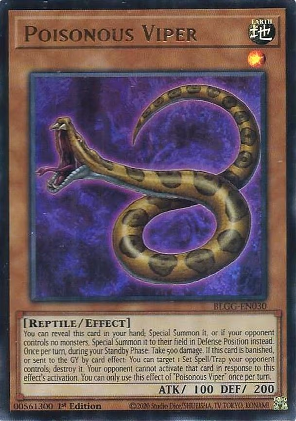 Poisonous Viper - Ultra Rare (BLGG-EN030)