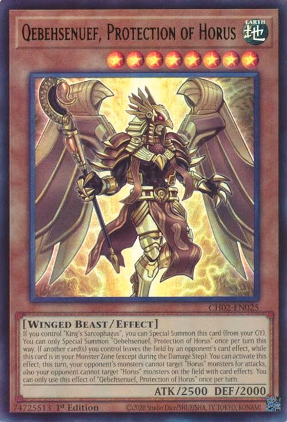 Qebehsenuef, Protection of Horus