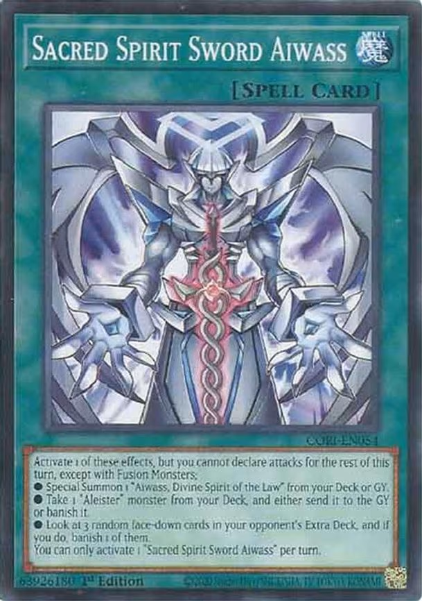 Sacred Spirit Sword Aiwass - Common (CORI-EN054)
