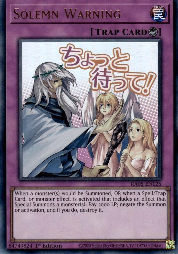Solemn Warning