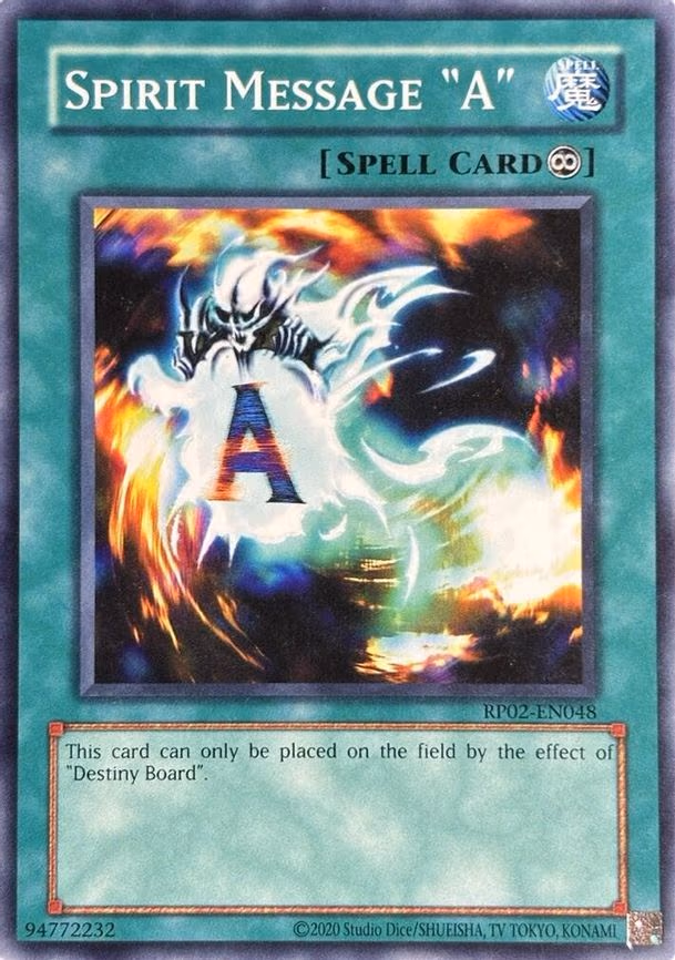 Spirit Message "A" - Common (RP02-EN048)