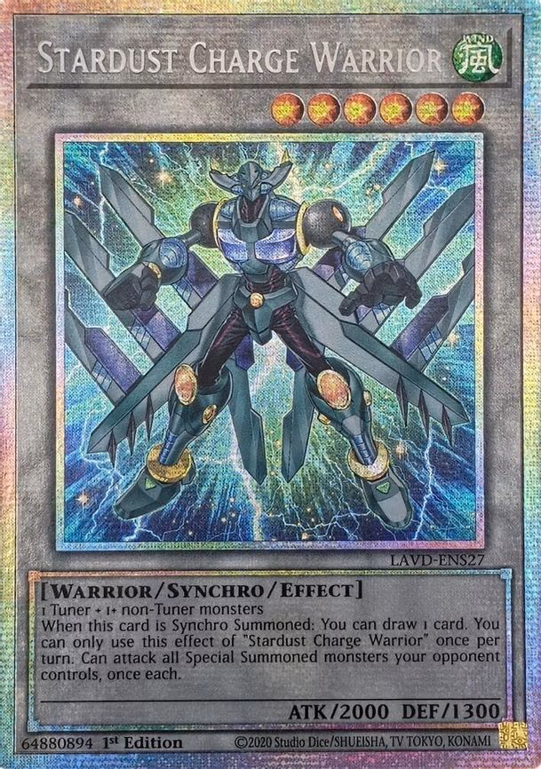 Stardust Charge Warrior - Starlight Rare (LAVD-ENS27)