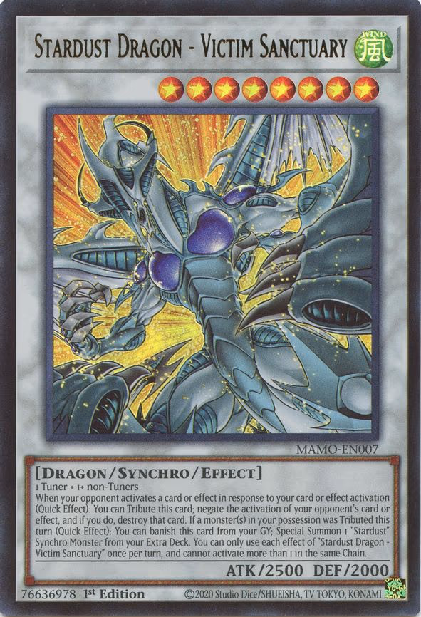 Stardust Dragon - Victim Sanctuary - Ultra Rare (MAMO-EN007)