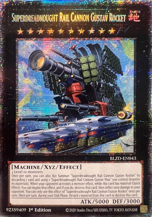 Superdreadnought Rail Cannon Gustav Rocket - Starlight Rare (BLZD-EN043)
