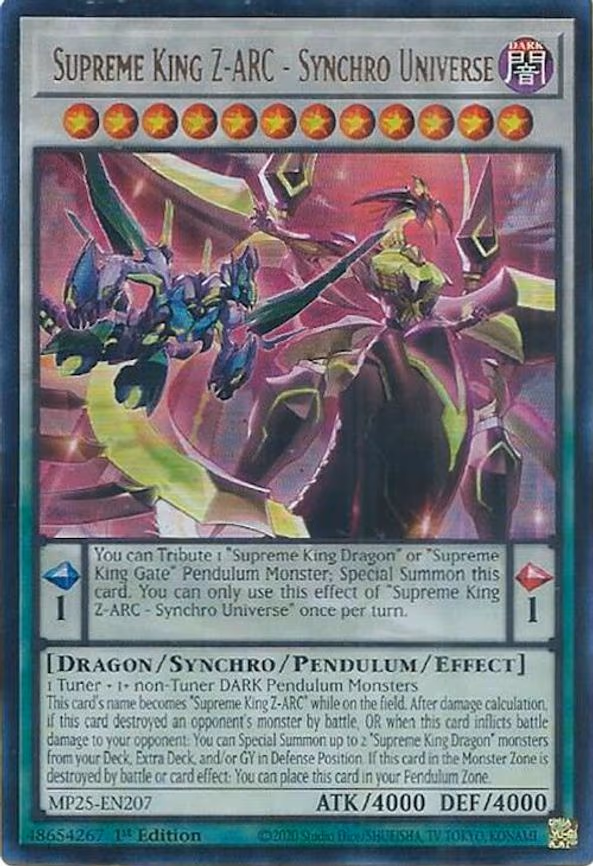 Supreme King Z-ARC - Synchro Universe