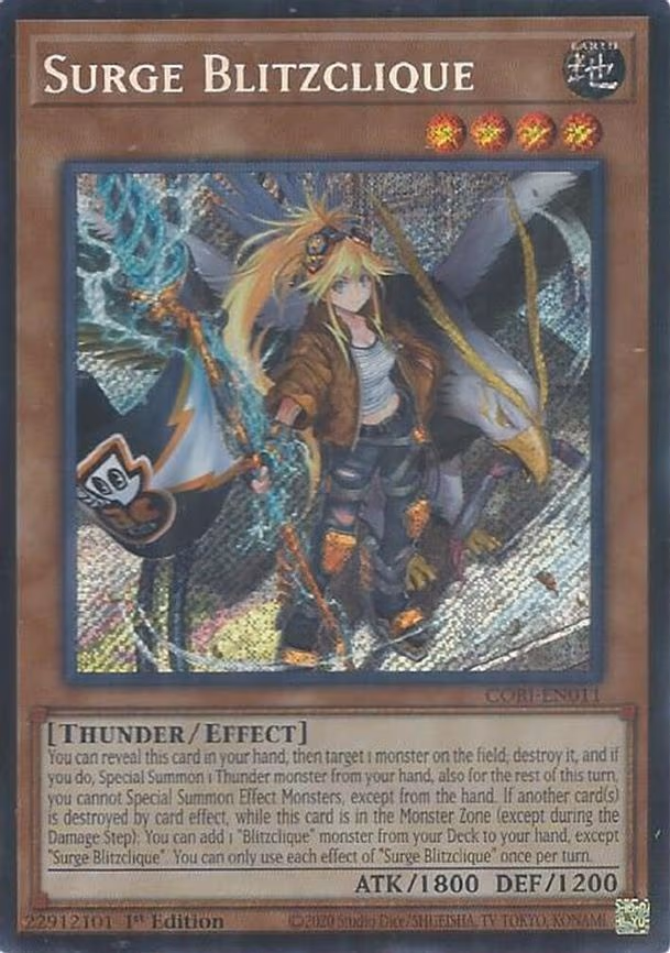 Surge Blitzclique - Secret Rare (CORI-EN011)