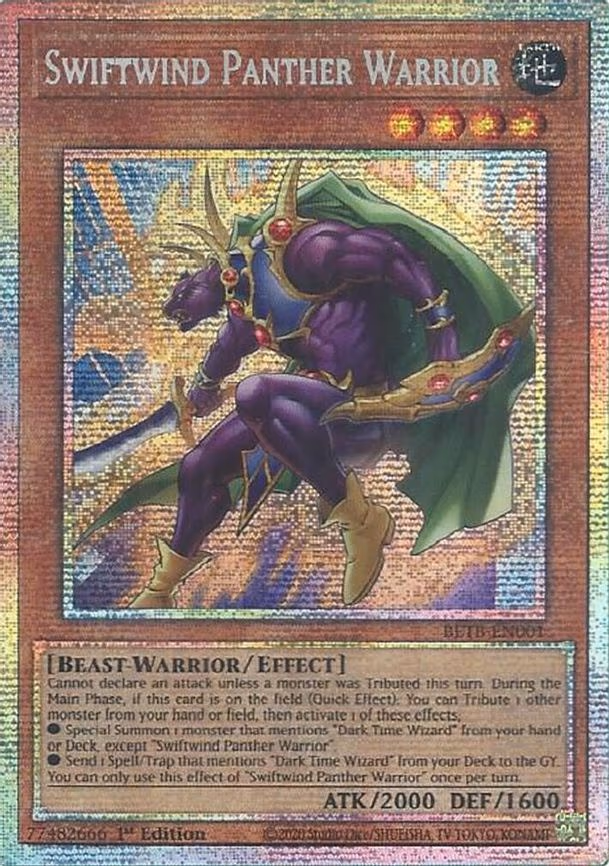 Swiftwind Panther Warrior - Starlight Rare (BETB-EN001)