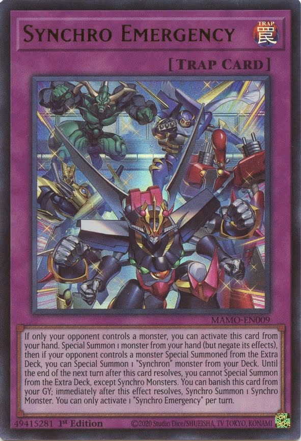 Synchro Emergency - Ultra Rare (MAMO-EN009)