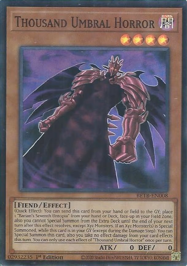 Thousand Umbral Horror - Super Rare (BETB-EN008)