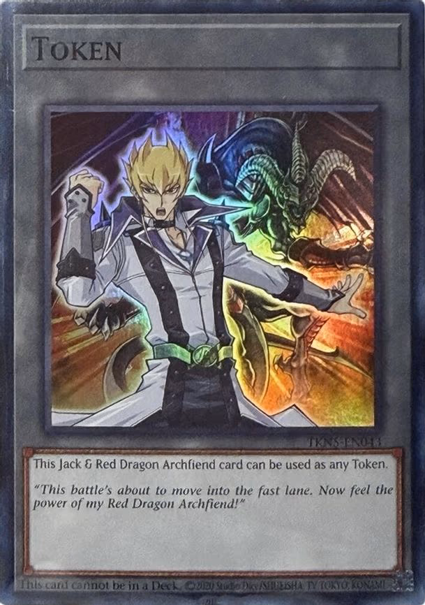 Token: Jack Atlas & Red Dragon Archfiend - Super Rare