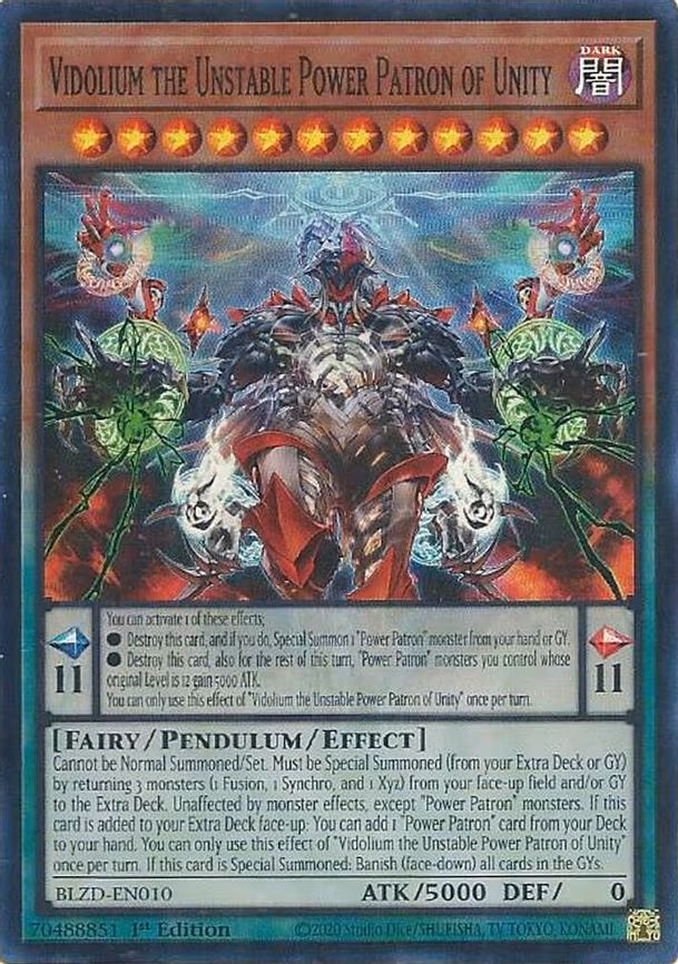 Vidolium the Unstable Power Patron of Unity
