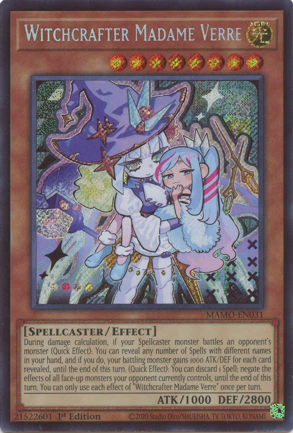 Witchcrafter Madame Verre - Secret Rare (MAMO-EN031)